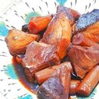 圧力鍋で！旬のぶり牛蒡煮♪