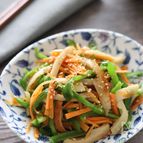 【ピーマンと人参とちくわのキンピラ】砂糖不使用・お弁当にも♪