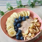 おしゃれカフェ風♡チョコレート風味グリークヨーグルトボウル