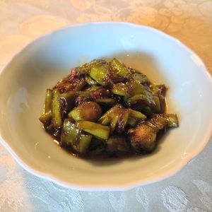 ココミルキーの作ってみた!投稿(ビールもご飯も進む「万願寺唐辛子の甘辛炒め」)