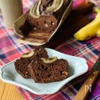 バナナと豆腐のココアケーキ