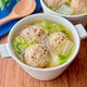ふわふわ鶏団子と白菜のうま塩スープ