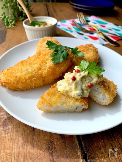 騙されるのはダレ⁈なんちゃって白身魚フライタルタルソース