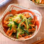 【にんじんときゅうりの中華和え】食感がいい節約副菜♪