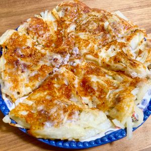 ゆかりの作ってみた!投稿(食べ出したら止まらない【豚こまとじゃがいものチーズ焼き】)