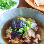そうめん泥棒！ナスと豚肉のつるしこ