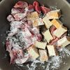 【砂肝厚揚げと春菊のピリ辛照り焼き】節約/爆食いの工程1