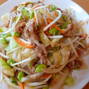ゆゆ920の作ってみた!投稿(お弁当屋さんの肉野菜炒め【#ほっと◯っと風 #野菜たっぷり】)