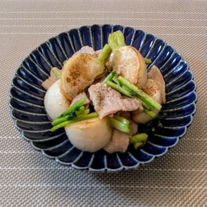 𝔂𝓾𝓶𝓲🍓の作ってみた!投稿(ごはんがすすむ♩豚バラ肉とかぶのうま塩炒め)