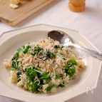 炊飯器で簡単「菜の花としらすのリゾット風」
