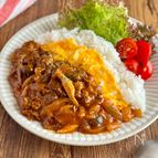 お手軽【オムハヤシライス】おうちの調味料でOK♪