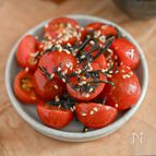 やみつきおつまみ！ミニトマトの塩昆布和え