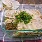 春雨入り具沢山バージョン♪レンジde餃子ミルフィーユ