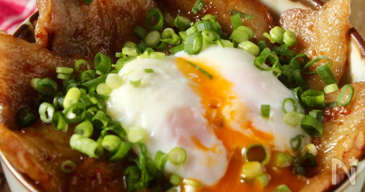 がっつり食べたい時に！特製甘うまだれの豚丼