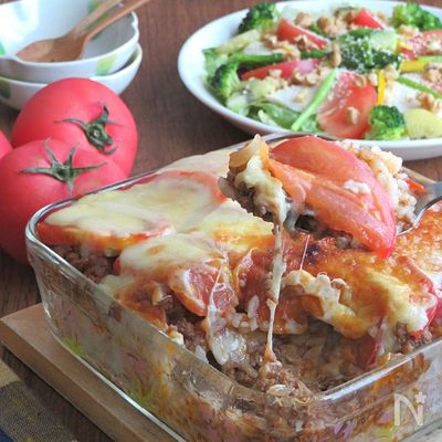 【ドリア】カフェ風ランチ♪フレッシュトマトのミートドリア