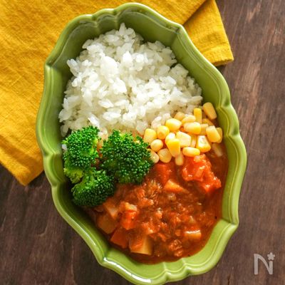 鯖缶使用！和風鯖トマカレー【離乳食完了期〜幼児食】
