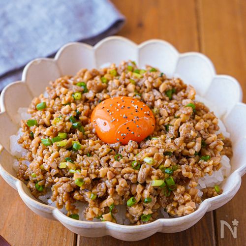 【包丁いらず！子供爆食♡︎納豆そぼろ丼】5分で完成