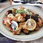 作り置きにもおすすめ♡鶏肉となすのかぼすで南蛮漬け♡