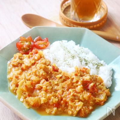 レンジで10分☆トマトとツナの無水カレー