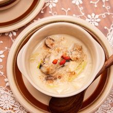 牡蠣と豆腐の豆乳薬膳スープ〜巡りを整え、潤うあたたかスープ〜