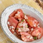 新たまねぎとトマトのイタリアンサラダ【作り置き】