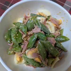 naoの作ってみた!投稿(【スナップエンドウのごまマヨサラダ】超絶旨い♡推しサラダ!!)