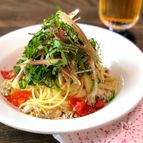 超時短！あさりとトマトと薬味の冷製パスタ