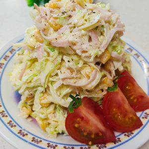 もんぶらん°・*:.。.☆の作ってみた!投稿(抱えて食べたい♡コールスローサラダ)