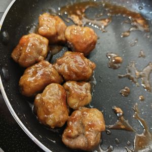 292687の作ってみた!投稿(ご飯が進む♡豚こまボールの黒酢炒め)
