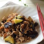 茄子とひき肉のさっぱり梅肉炒め