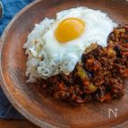 豚肉と相性バツグン！！茄子のドライカレー