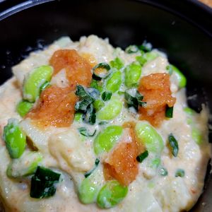 ヴェルの作ってみた!投稿(じゃがいもと枝豆の明太子マヨ)