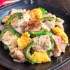 『おうち居酒屋風♪』ゴーヤと豚肉と豆腐の塩ニンニク炒め