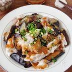 【豚しゃぶと茄子のピリ辛味噌ダレがけ】こってり美味しい！