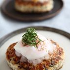 温玉のせ！ふわふわお豆腐ハンバーグ