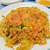 【ピーマンとにんじんのチヂミ】米粉と小麦粉でカリッと美味しいの工程4