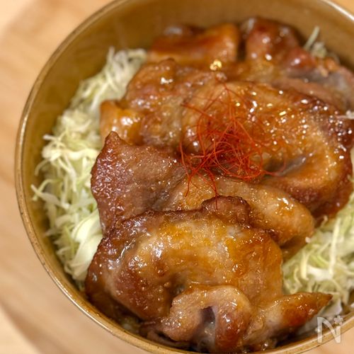 また食べたくなる！味噌照り生姜焼き丼！