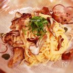 舞茸と明太子のクリームパスタ♬
