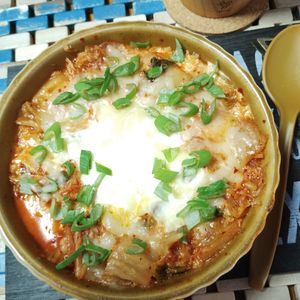 M＊Pの作ってみた!投稿(レンジで一発！オートミールのキム玉チーズごはん)