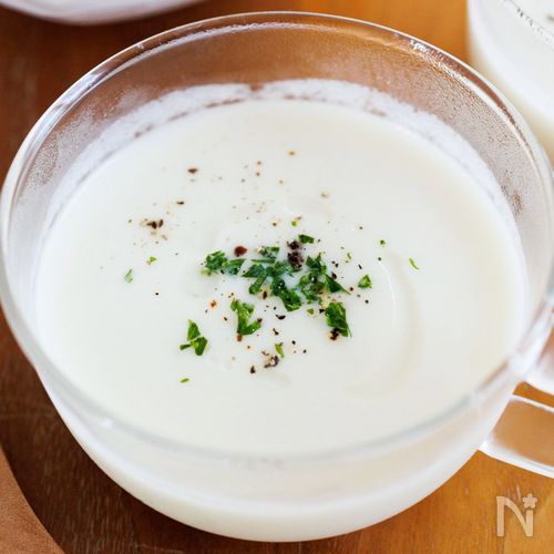 『新玉ねぎの冷たいポタージュ』夏バテ防止に！さらりと飲める♪
