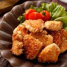 むね肉のガーリック醤油パン粉焼き（チキンカツ風）