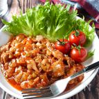 子どもも食べれる旨辛♡豚こまの長ネギチリソース炒め