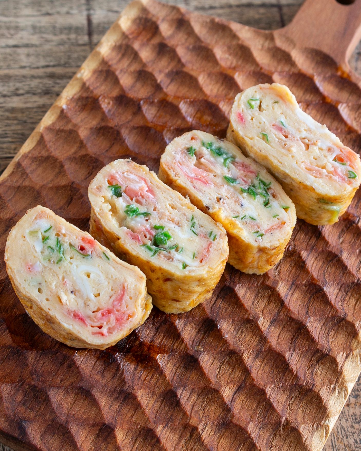 卵焼きバリエ】彩りかわいい♡桜えびとネギの卵焼き | レシピサイトNadia