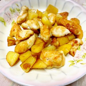 Rayの作ってみた!投稿(【10分で完成💛】ささみとじゃがいもの甘辛バター照り焼き)