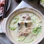 ごま生姜豆乳鍋。