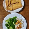 あまから~厚揚げとちくわピーマンの照り焼きの工程1