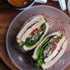 きのこソテーのチーズサンド