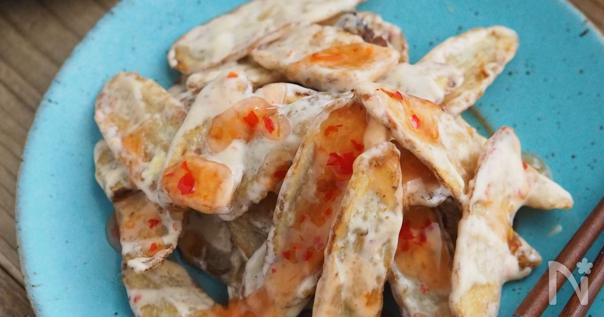 ごぼうのスイチリマヨ唐揚げ【油少な目・皮むき・あく抜き不要】