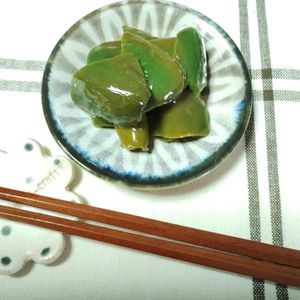 M＊Pの作ってみた!投稿(ピーマンの白だしわさび漬け)
