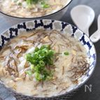 チュルッと美味しい！もずくとツナの旨だし雑炊
